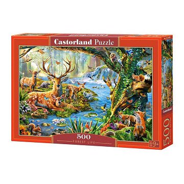 Castorland Puzzle Waldleben, 500 Teile.
