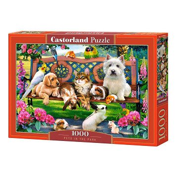 Castorland Puzzle „Haustiere im Park“, 1000 Teile.
