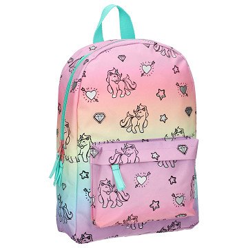 Milky Kiss Rucksack mit Regenbogen und Einhörnern