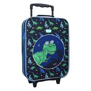 Lustiger Trolley-Koffer zum Rollen