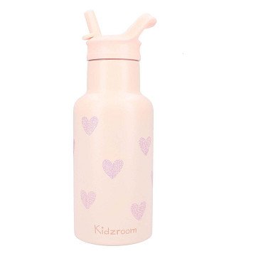 Kidzroom Drinkfles Sweet Sips Hartjes, 350ml