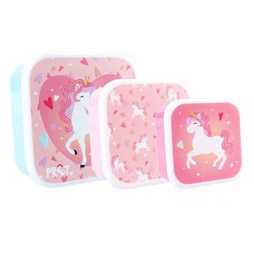 Lunchbox Pret Fresh Bites Einhorn - 3-teilig.