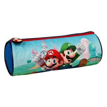 Super Mario Pencil Case Round