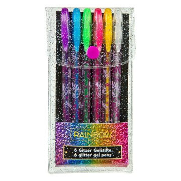 Rainbow High Glittergelpennen, 6st.