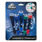 Jurassic World Roll Stamping Pens, 5 pcs.