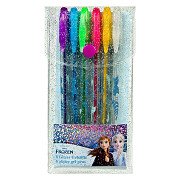 Frozen Glitter Gel Pens, 6 pcs.