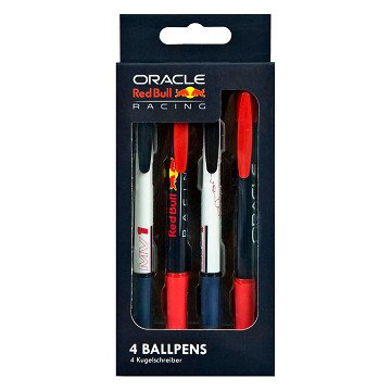 Ballpoint pens Red Bull Racing Max Verstappen, 4 pcs.