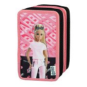3-Compartment Filled Pencil Case Barbie