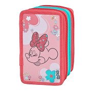 Gefülltes Federmäppchen mit 3 Fächern Minnie Mouse
