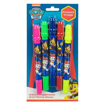 Stamp pen 2in1 PAW Patrol, 4 pcs.