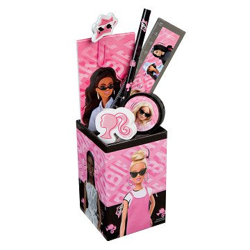 Desk set Barbie, 6 pieces.