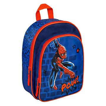 Backpack with Spiderman front pocket