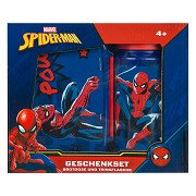 Spiderman Lunch Box and Drinking Bottle