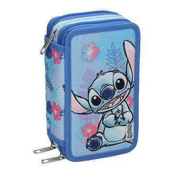 Stitch Filled 3-Compartment Pencil Case