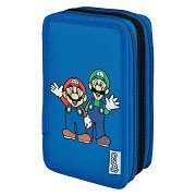 Filled Pencil Case Super Mario 3 compartments