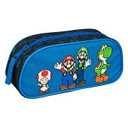 Federmäppchen Super Mario Blau mit Reißverschluss