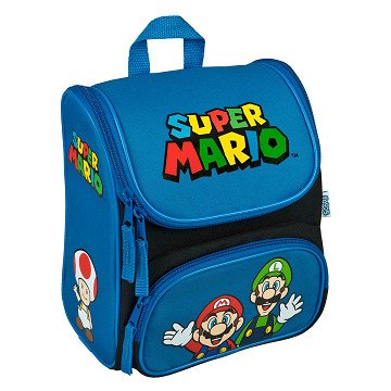 School Backpack Super Mario Blue