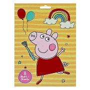 Peppa Pig Stickerbuch mit 8 Blättern