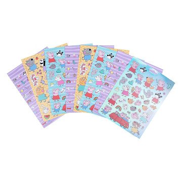 Peppa Pig Stickerbuch mit 8 Blättern