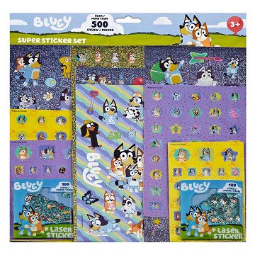 Super Sticker Set Bluey - 500+st.