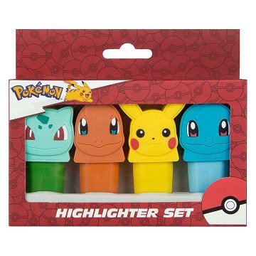 Mini Markeerstiften Pokemon - 4st.