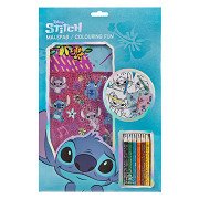 Kleurblok Stitch met Kleurpotloden en Stickers