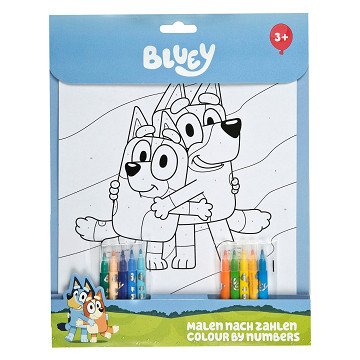 Malen nach Zahlen Set Bluey