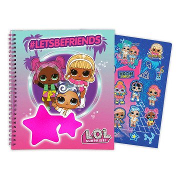 L.O.L. Notitieboek met Stickervel