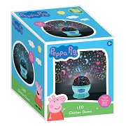 Peppa Pig LED-Lampe mit glitzernder Kuppel