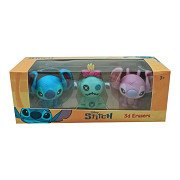 Stitch 3D Figuurgummen, 3st.