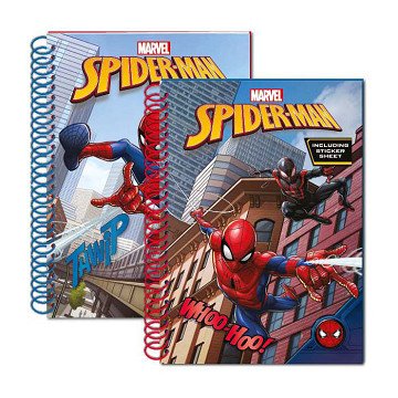 Spiderman -Glitzer-Notizbuch