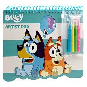 Bluey Kleurblok met Stencils en Sjablonen