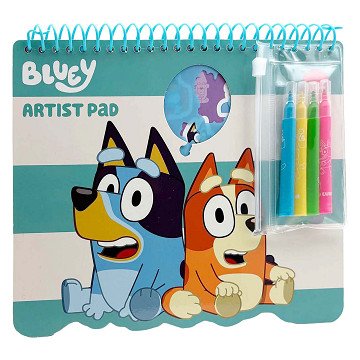 Bluey Kleurblok met Stencils en Sjablonen