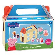 Peppa Pig Holzspielfiguren-Set - 7-teilig.