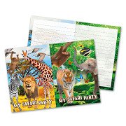 Safari Invitations, 8pcs.