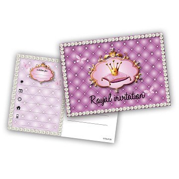 Princess Invitations, 6pcs.