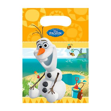 Disney Frozen Olaf Uitdeelzakjes, 6st.