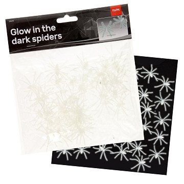 Glow in the Dark Spiders, 50pcs.