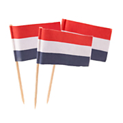 Cocktailsticks Niederländische Flagge, 50 Stück.