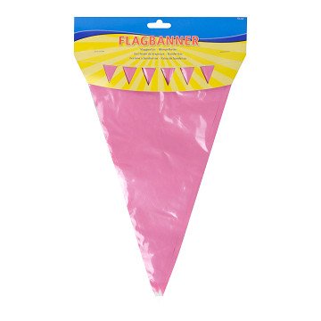 Babyrosa Wimpelkette, 10 m.