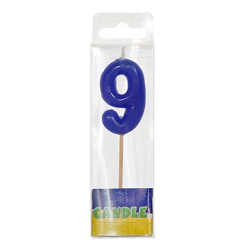 Luxus-Geburtstagskerze - 9 Jahre