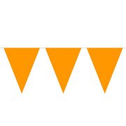 Orangefarbene Flaggenlinie, 10 m.