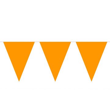 Orangefarbene Flaggenlinie, 10 m.