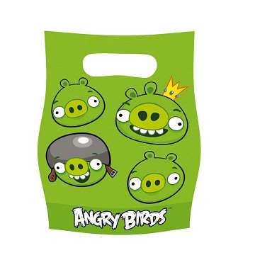 Angry Birds Loot Bags, 6 pcs.