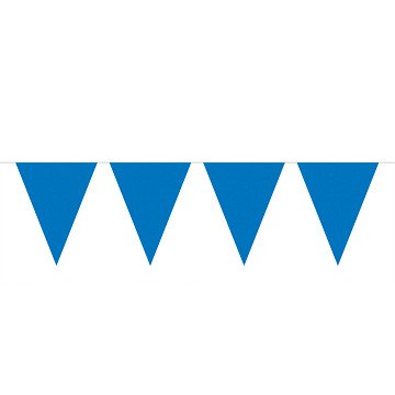 Blaue Mini-Wimpelkette, 3 m.