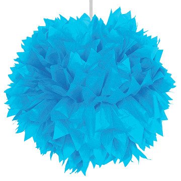 Hellblauer Pompon