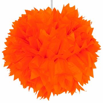 Orangefarbener Pompon