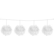 White Pompom Garland