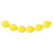 Gelbe Knotenballons, 8 Stück.