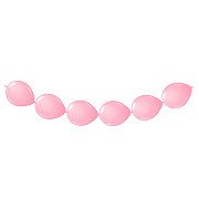 Rosa Knotenballons, 8 Stück.